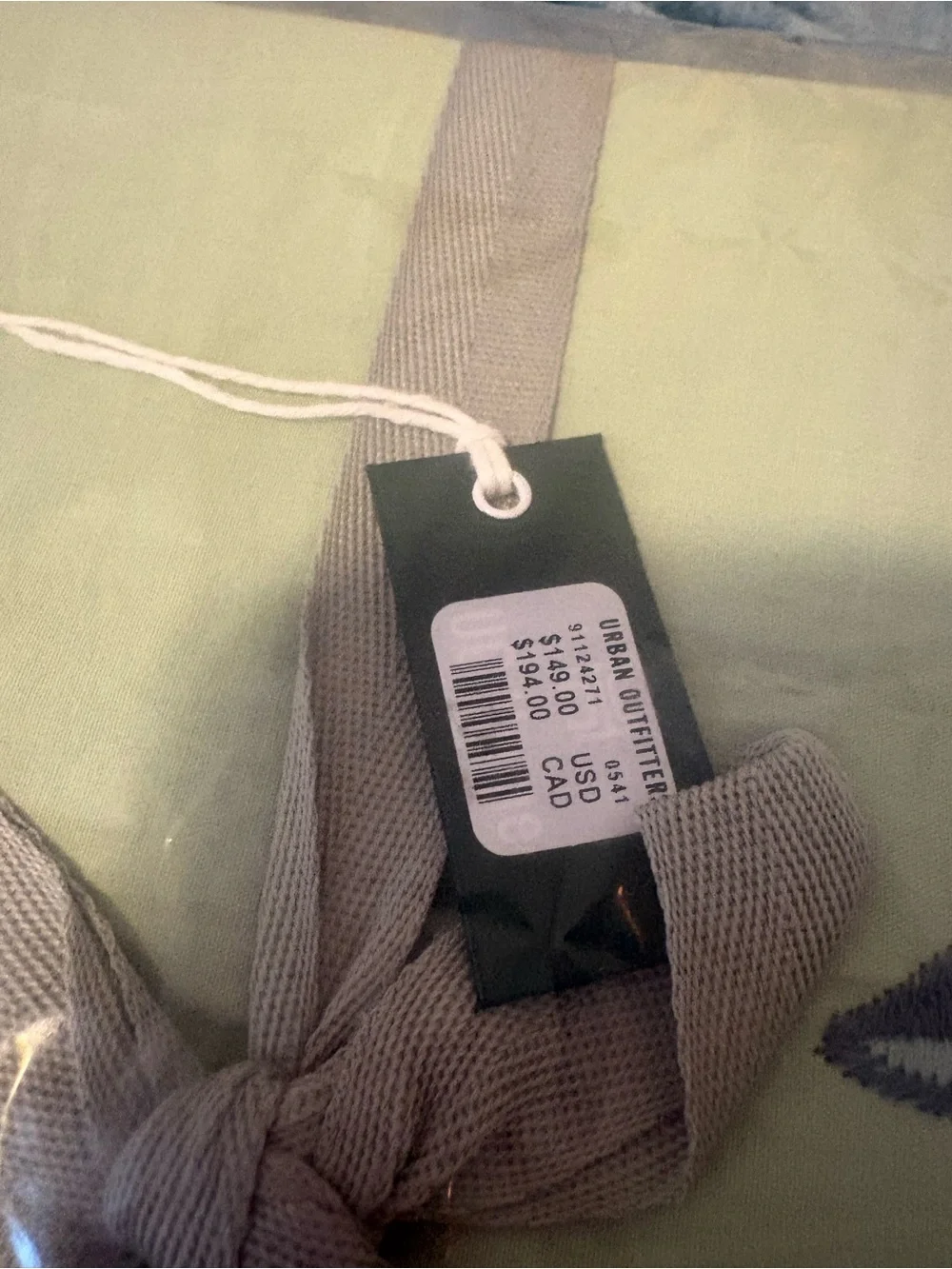 Urban Outfitters “secret garden” Sage Green Duvet Cover with Yellow Floral